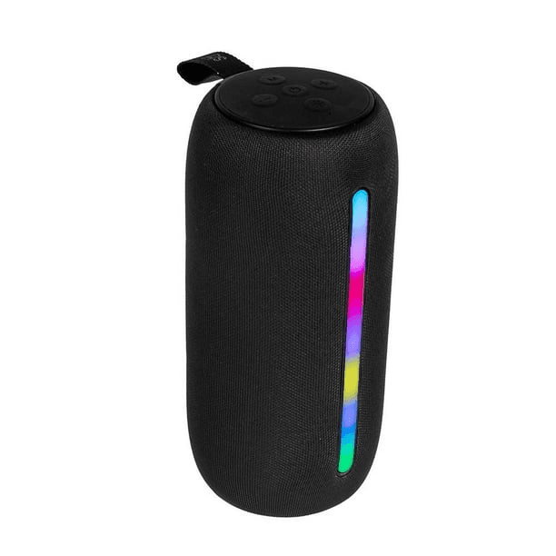 Runden Tower: Bocina Inalámbrica 2.5" con Luz LED RGB - Negro